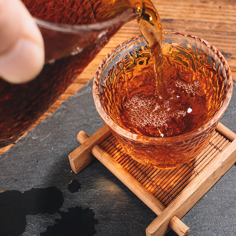 Anhua Black Tea Black Tea Wholesale Anhua Black Tea Hunan Tea Handmade Fu Brick Tea Golden Flower Black Tea 450g Packed Randomly