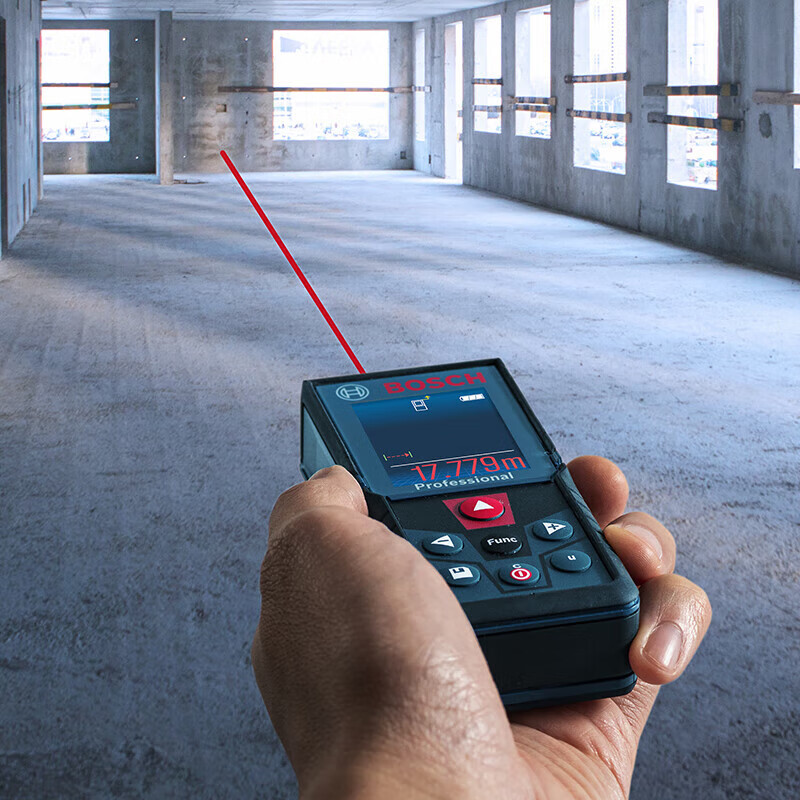 Bosch (BOSCH) GLM 400 professional laser color screen distance meter 40 meters infrared electronic ruler laser ruler room measuring instrument color screen red light 40 meters indoor use GLM400