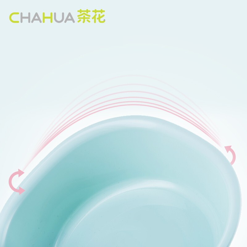 Camellia (CHAHUA) plastic washbasin baby washbasin baby washbasin home bathroom supplies children's butt basin light blue_1 small square basin