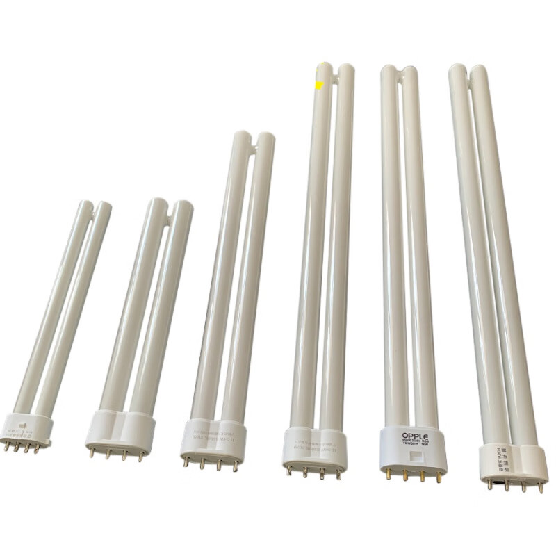 Op fluorescent tube 18W 24W36W40W55 flat four-pin Jinling light source H-type living room bedroom LED bulb 14W Op LED universal 36W other x white