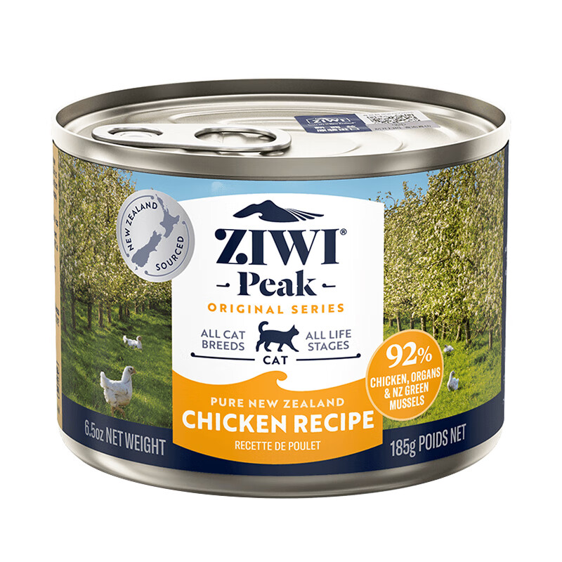 Ziyi Peak (ZIWI) Cat Staple Food Canned 185g Chicken Flavor Staple Food Wet Food for Adult Cats and Kittens Universal Imported from New Zealand