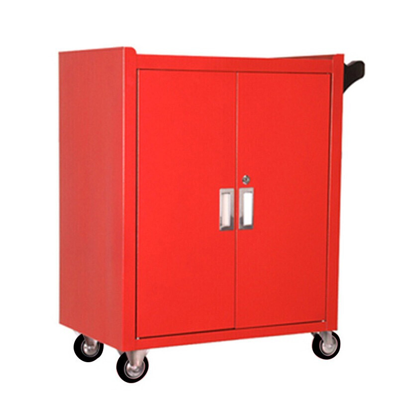 WST105 Maintenance Auto Repair Tool Trolley Cart Tool Cabinet Tool Box Iron Cabinet Red Without Drawers