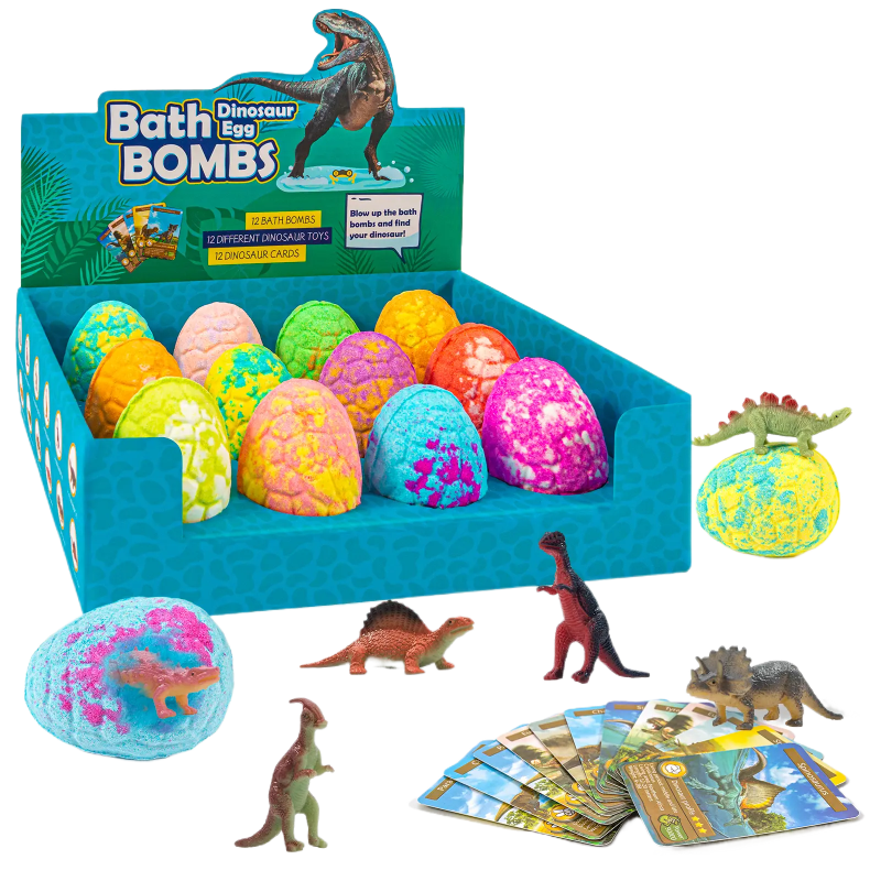 NARBERRY children's bath balls with many bubble baths, special toys for babies, baby bath balls, bath essential oil balls, bath salt balls, dinosaur series children's bath balls, 12 pieces