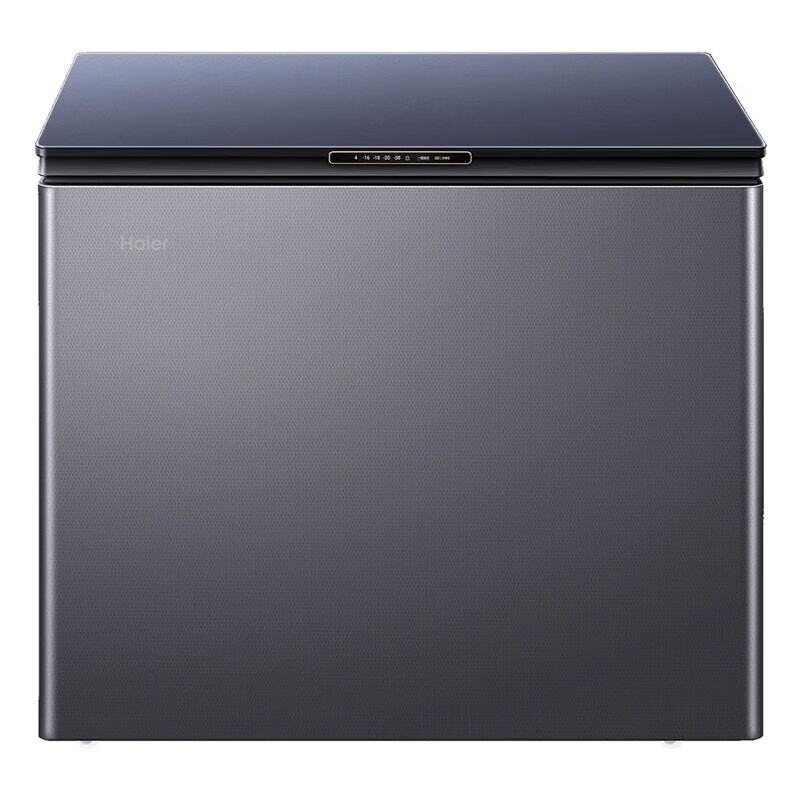 Haier Freezer Air-cooled Frost-free Quick-frozen Color Crystal Tempered Glass Horizontal Household Freezer Refrigerator Freezer Ultra-low Temperature Freezer Air-cooled Frost-free Color-200WGHEB1 200L
