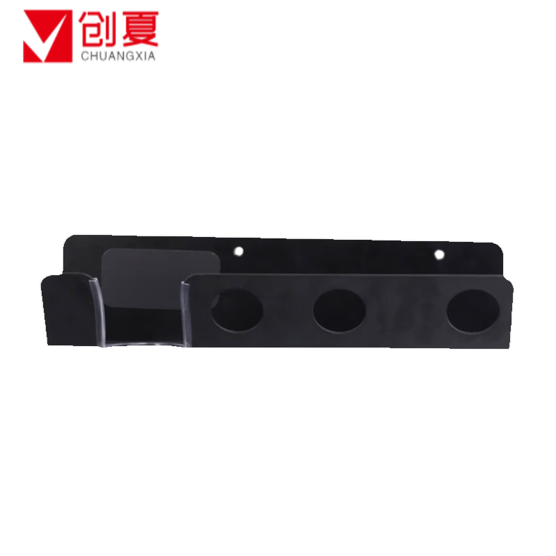 MEIZHIDA Suitable for Dyson hair dryer hanging rack without punching bracket Dyson hair dryer storage rack storage rack wall hanging black luxury model - left opening can store four air nozzles