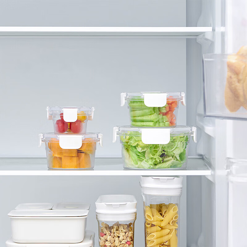 MUJI copolyester storage container round storage jar lunch box food storage S diameter 90*height 49mm 115ml