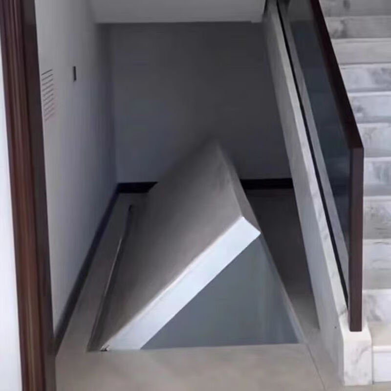 Yangtepai electric basement hidden door indoor cellar hidden door invisible single-opening manual folding upward flip patio door custom-made
