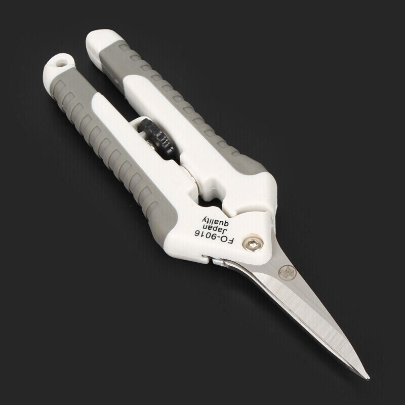 釰Japan Fukuoka Tools Stainless Steel Electrician's Scissors Trunking Scissors Electronic Scissors 鰰 6-inch Electronic Scissors FO-9016