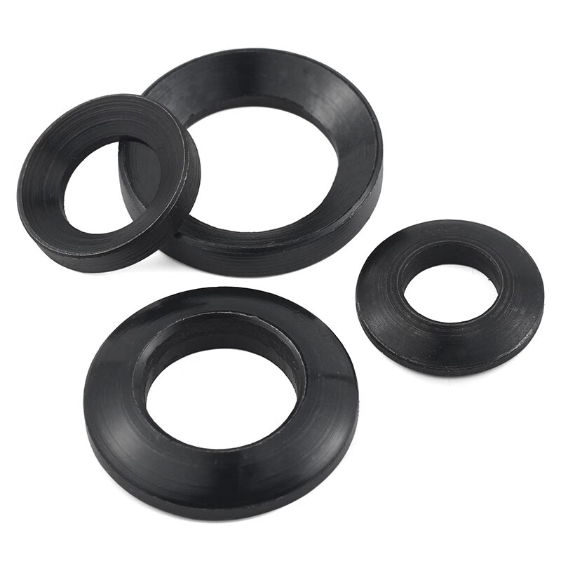 Jinggong black GB849 spherical washer and GB850 conical washer concave and convex gasket 6-64 64 (1 set)
