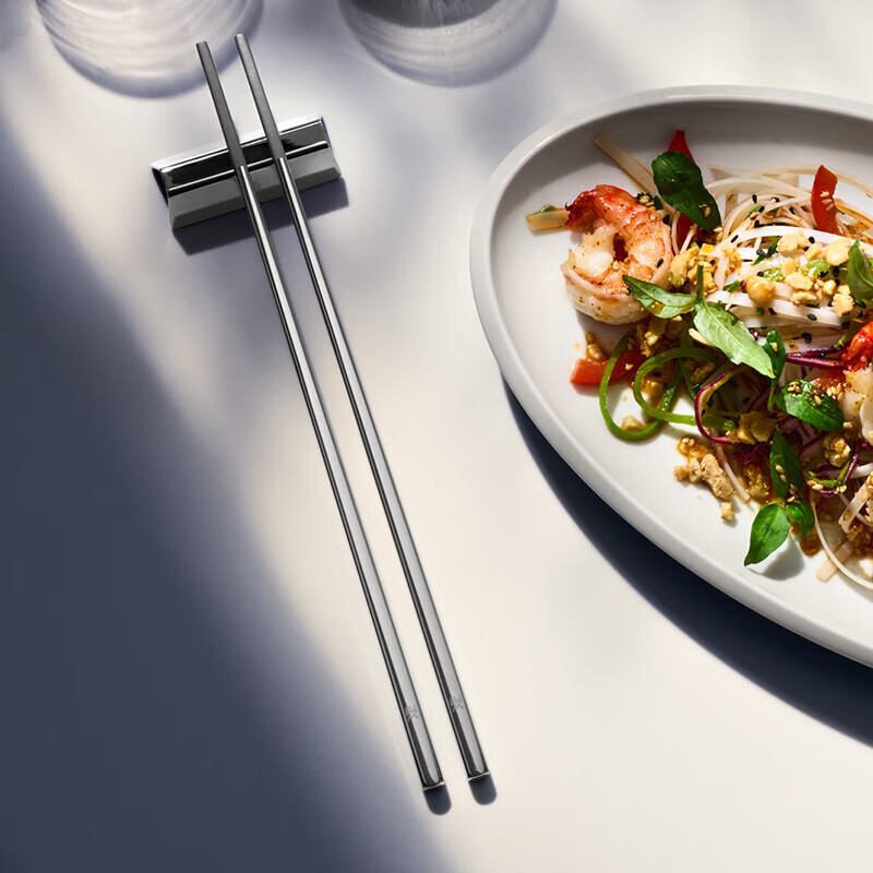 WMFNUOVA Stainless Steel Chopsticks Chopsticks Household Food Grade Chopsticks Set 2 Pairs