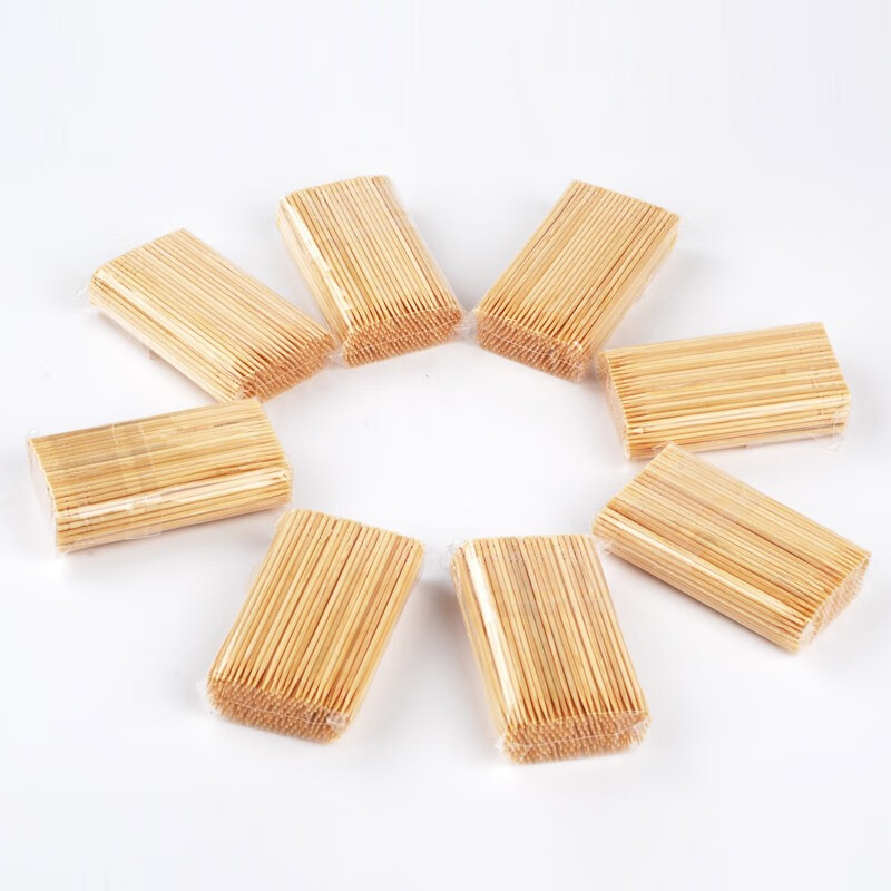 Yekee disposable double-headed toothpick bagged bamboo toothpicks, fruit picks, snack picks, 1,700 pieces Y-9893