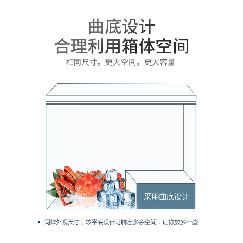 Royalstar small freezer household small frozen fresh-keeping mini refrigerated commercial horizontal freezer single-use breast milk storage cabinet energy saving first-level energy saving nationwide joint warranty single temperature 288L