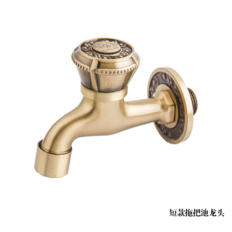 Old Coppersmith (LTJ) Gujia washing machine 4-minute special faucet antique European mop pool faucet full copper extended household bronze mop pool faucet
