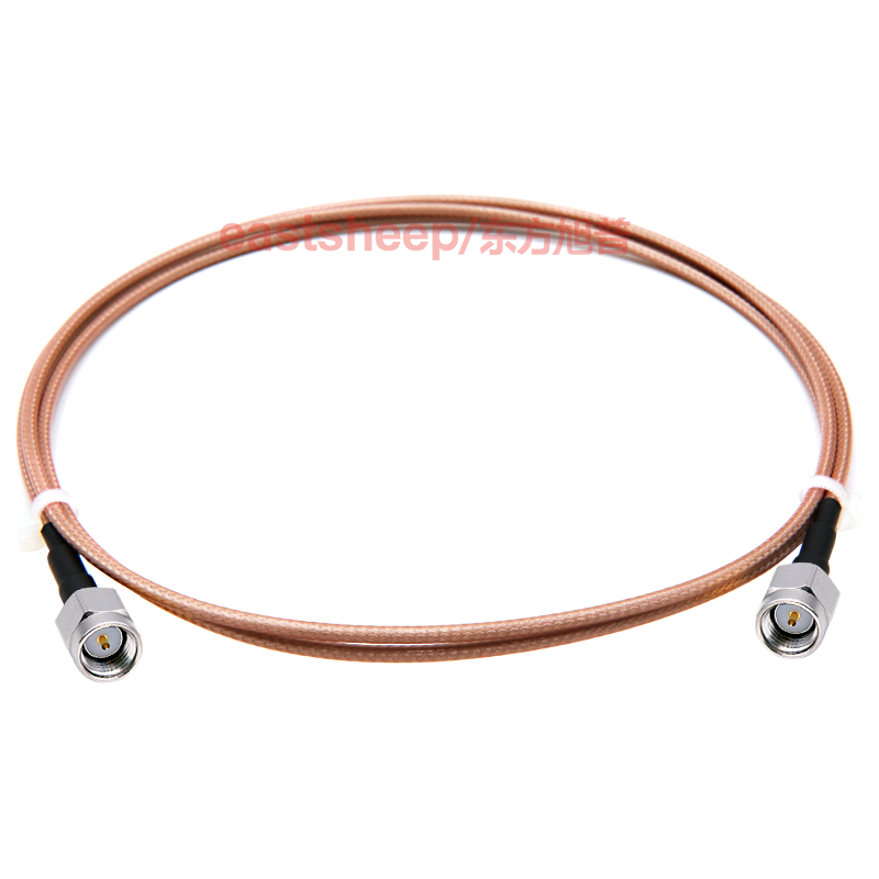 Oriental Xupu SMA male to SMA male RF radio frequency connection cable RG316 coaxial feeder antenna extension cable RG316-SMA-JJ stainless steel 0.35m