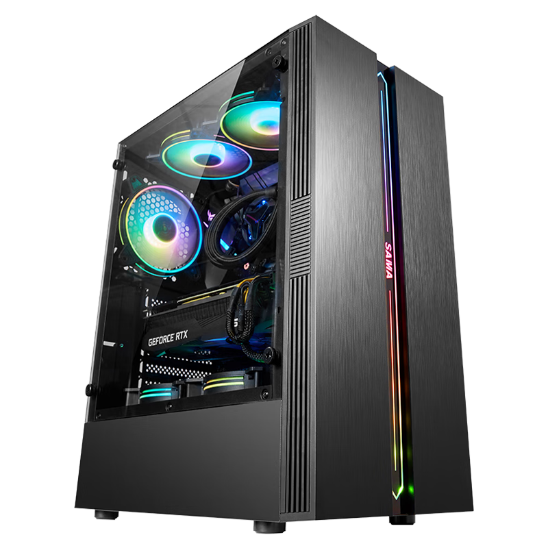 Jingtian Huasheng DIY Xianma Yongjie Eternal Chicken League of Legends Live 2K Game Play 3A Game AMD Ryzen 10th Generation/12th Generation Desktop Six i5 10400F/16G/1660S 6G 99 New Single Host 99% New