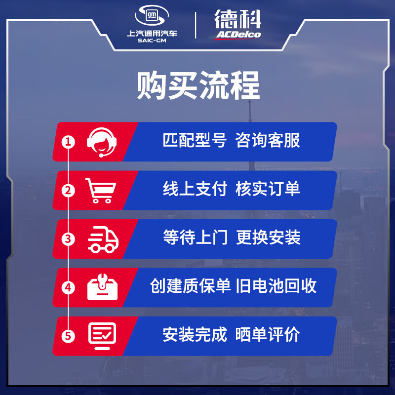 AC Delco car battery start-stop battery agm80 Cadillac XT XTS XT4 ATS-L CT5 original quality