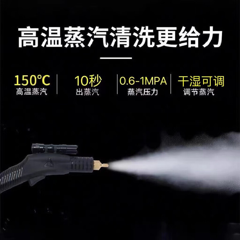 Ruizhi household high-pressure and high-temperature steam cleaner, household appliances, range hood, air conditioner, kitchen multi-function equipment, special cleaning all-in-one machine to disinfect car beauty film interior 3600W four-in-one (cold water and hot water steam pulse)