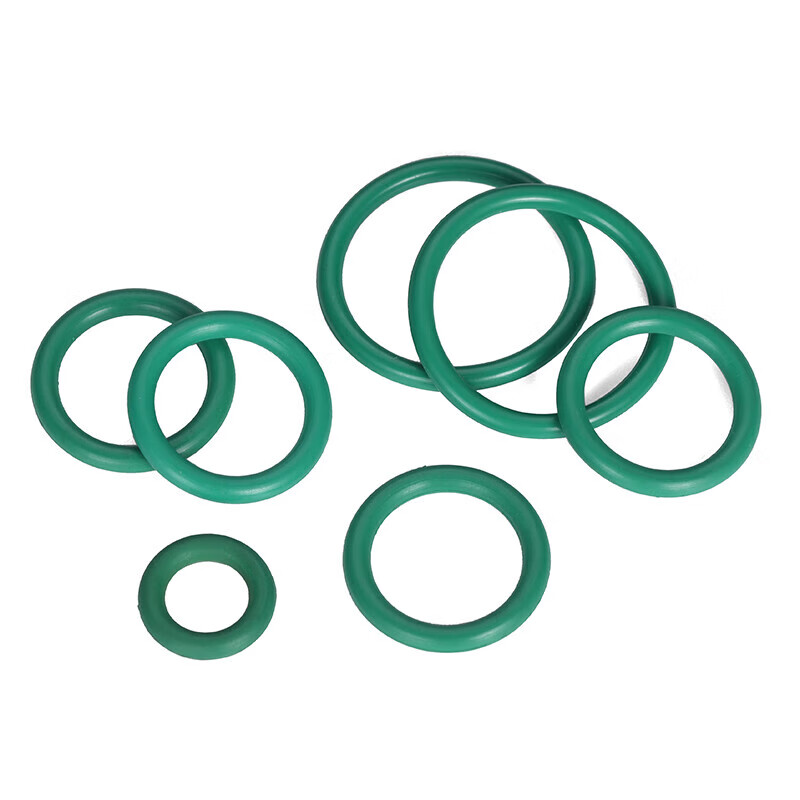 Jinggong (JINGGONG) fluorine rubber O-ring high temperature resistant sealing ring green o-type rubber gasket wire diameter 1.5/2/2.4/3.1-5mm outer diameter 6*1mm (20 pieces) fluorine rubber o-ring