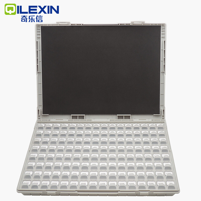 SMD capacitor box capacitor package 0201 0402 0603 0805 1206 capacitor capacitor component component sample box 0805 capacitor box (92 types, 100 pieces each)