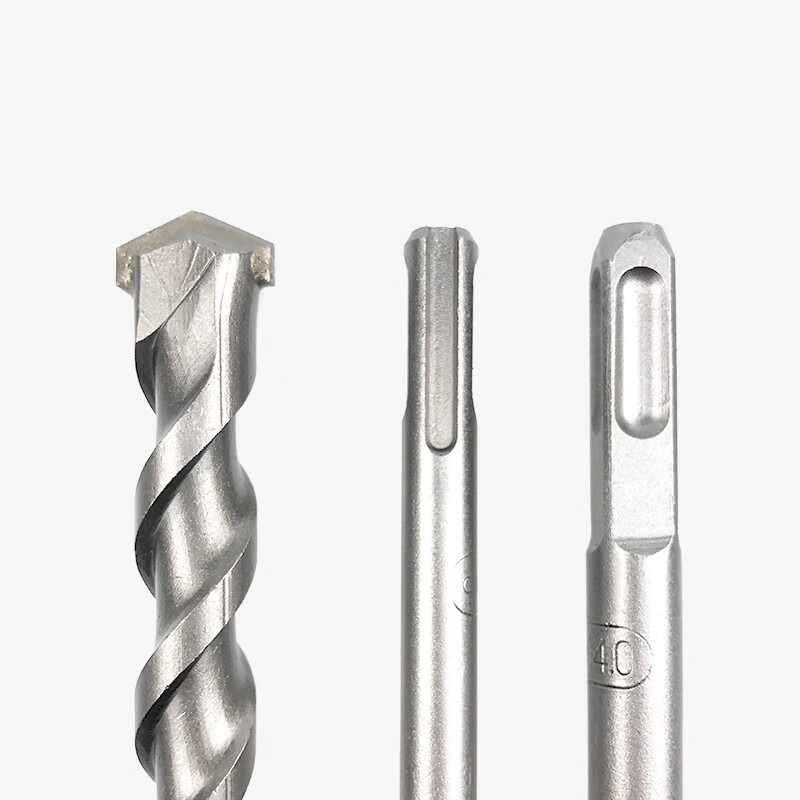 Zhongshou extended impact drill bit through wall round handle round head alloy square handle four pits concrete cement wall electric hammer drill bit square handle four pits 12*600mm