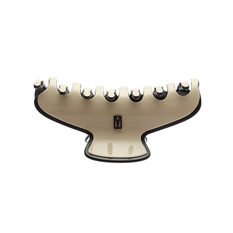 ALEXANDRE DE PARIS New Year's gift, same style as the star, messenger large gripping clip, shark clip, large size - Y beige