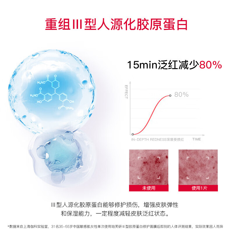 Pofuyan Collagen Repair Mask 26ml*6 soothes, repairs skin barrier and improves sensitivity New Year's gift