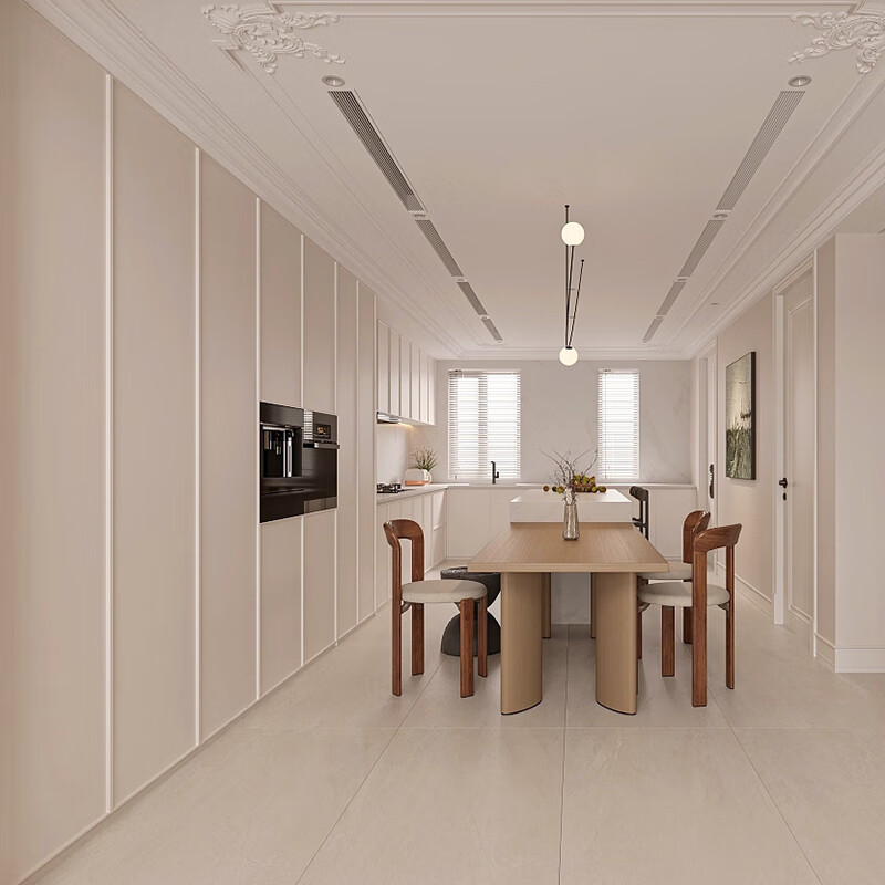 Wen Yijia customizes the whole house, customizes modern French cream style whole cabinets for small apartments, customizes kitchen cabinets and furniture, makes an appointment to measure and design 1 meter