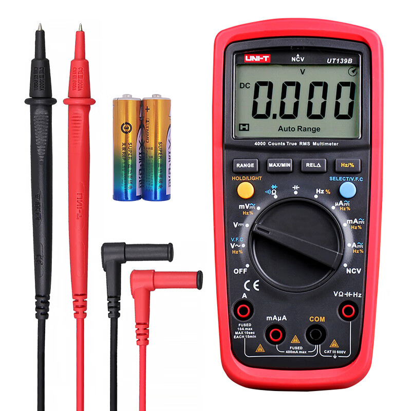 Unilide UT139A/B/C/E digital multimeter universal meter true effective value automatic range high-precision electrician multimeter UT139B