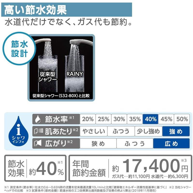 SANEI Japanese original Sanei Sanei fine water shower handheld pressurized water-saving shower head 50% water saving rate simple design PS310-80XA-HA20 simple style gray