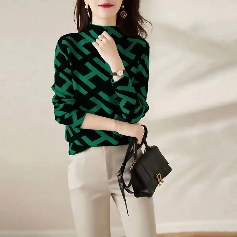 Wonderful beauty double-sided German velvet half-high collar temperament small fragrance bottoming shirt for women 2025 winter new Korean style high-end tops for women, foreign style, white H, German velvet warm L, recommended 100-110 pounds