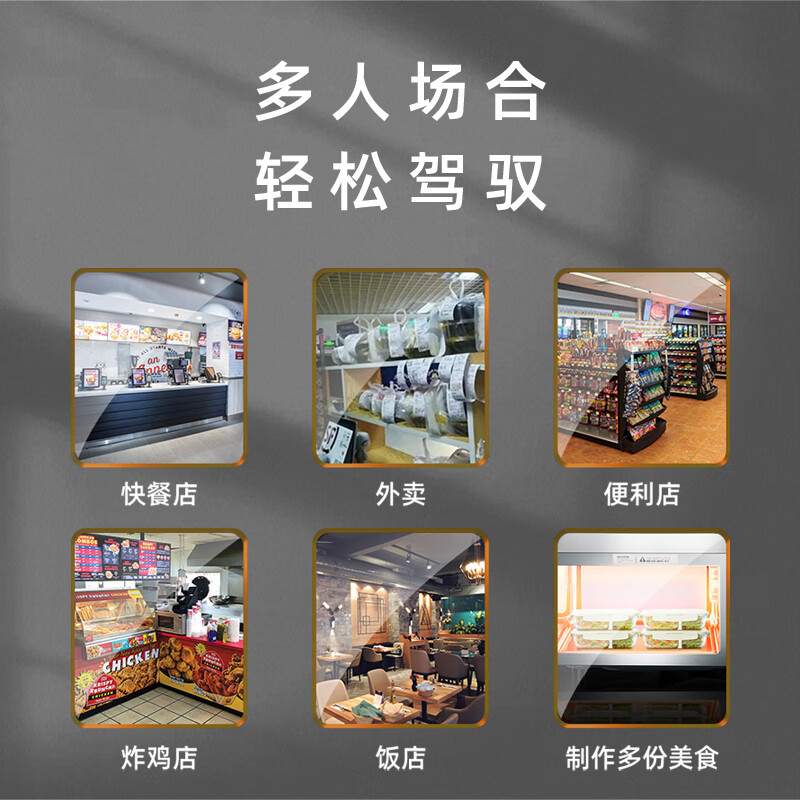 Midea commercial microwave oven high power 1800W ultra-large capacity convenience store thawing and heating restaurant roast chicken kitchen equipment 34 liters