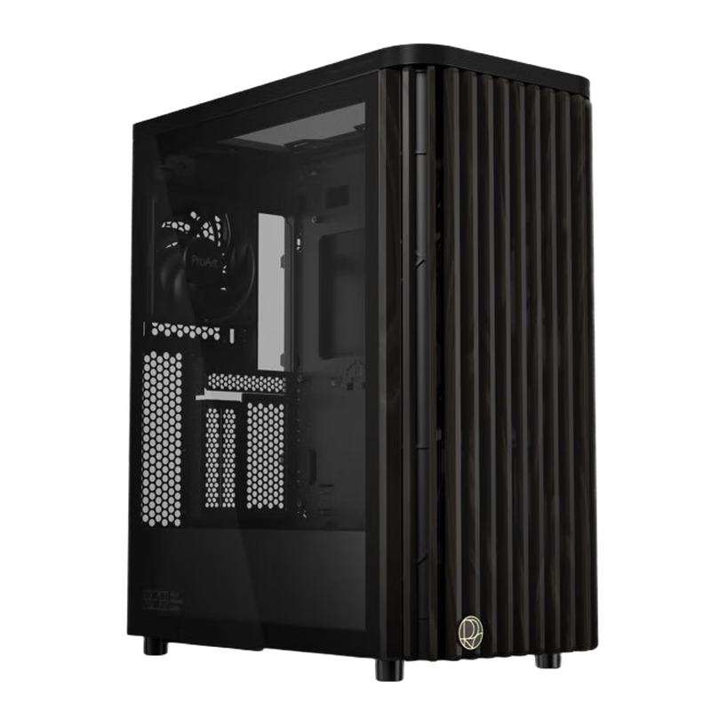95% new ASUS ProArt PA401 wood art version chassis, powerful cooling/wood art front air intake grille/tool-free disassembly/power button lock/PWM one-button setting