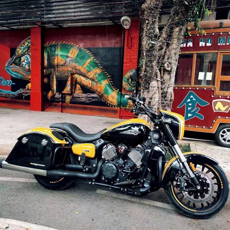 Xiangshuai Mojiang 919 retro motorcycle cruise Prince V-shaped twin-cylinder 800CC water-cooled domestic motorcycle large row motorcycle Emperor Huang Master Edition