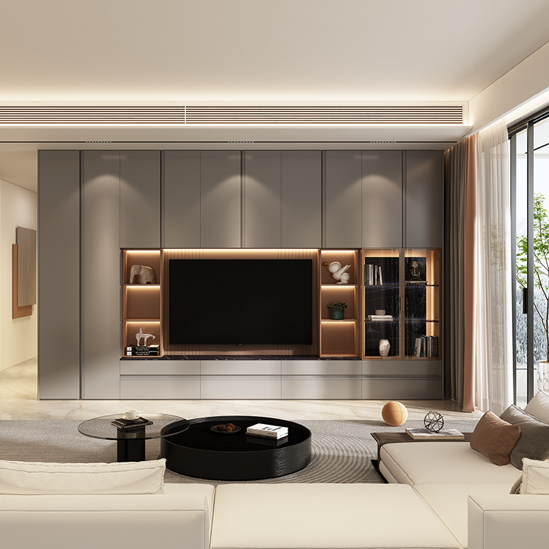 Piano wardrobe customized wardrobe bedroom modern simple light luxury high door large wardrobe storage cloakroom whole house customization 0.1 square meters price