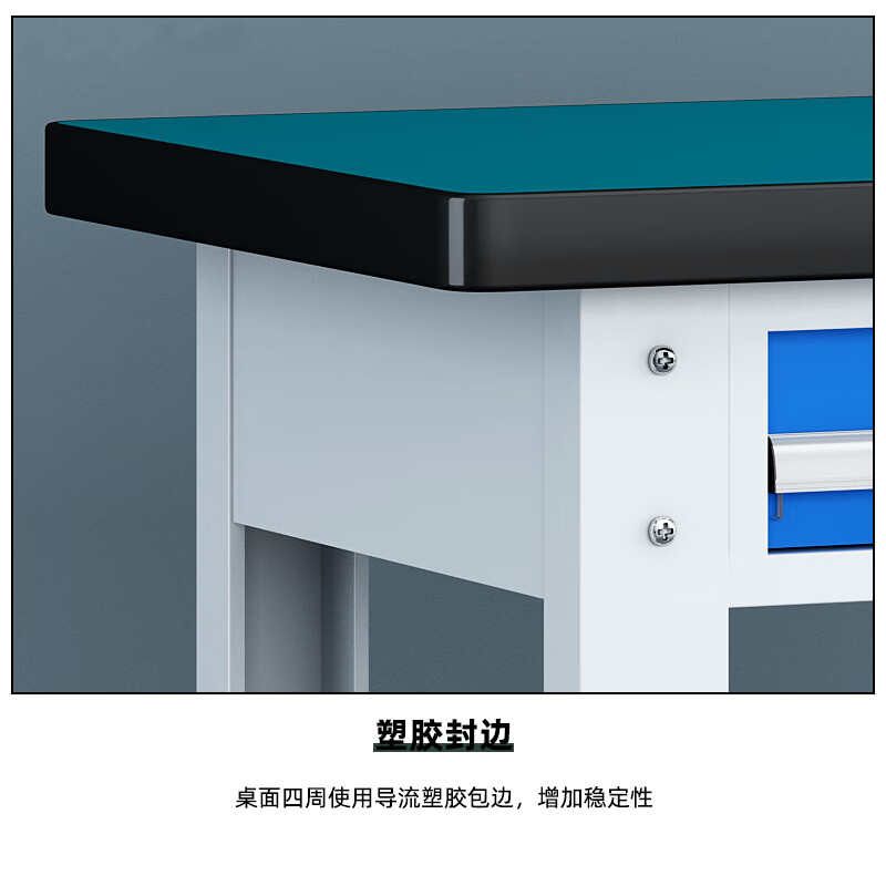 Qinfen anti-static workbench heavy-duty fitter operation table multi-functional maintenance table assembly line workshop table flat two pump 1.2mQFR33