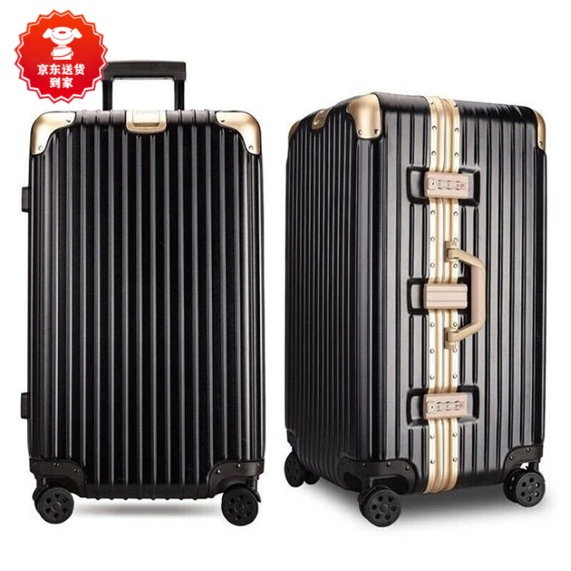 Kangaroo extra-large suitcase men's large capacity 32-inch student suitcase trolley case women's aluminum frame case universal wheels 26-inch space silver alloy rounded corners 28-inch popular choice