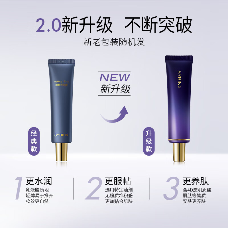 Xiyun Isolation Cream Makeup Primer Concealer Improves Dullness Makeup Primer Invisible Pores Pseudo No-makeup Moisturizing Gift for Mom