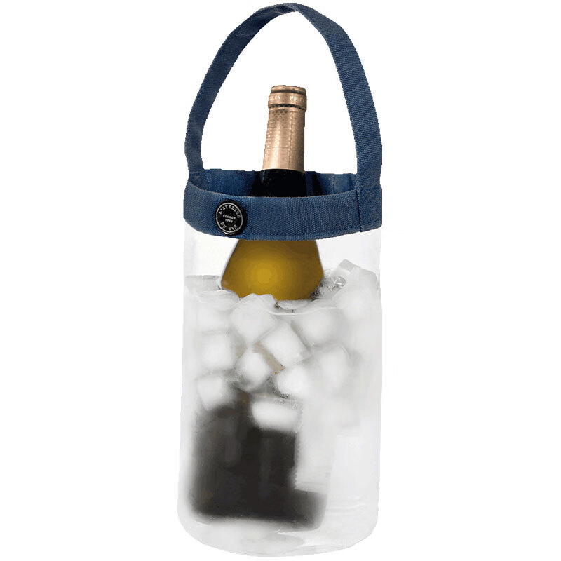 L ATELIER DU VIN 1926 French imported portable folding ice bucket outdoor red wine champagne ice bucket cold wine ice bag blue