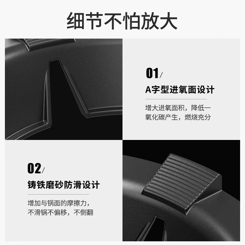 Maixiu thickened cast iron windshield to gather fire and save energy, household gas-saving and energy-saving plate, universal gas stove windshield, gas stove fire-gathering hood, four-claw and five-claw universal anti-slip bracket, five-claw universal thickened cast iron, wind-proof and fire-concentrating and energy-saving