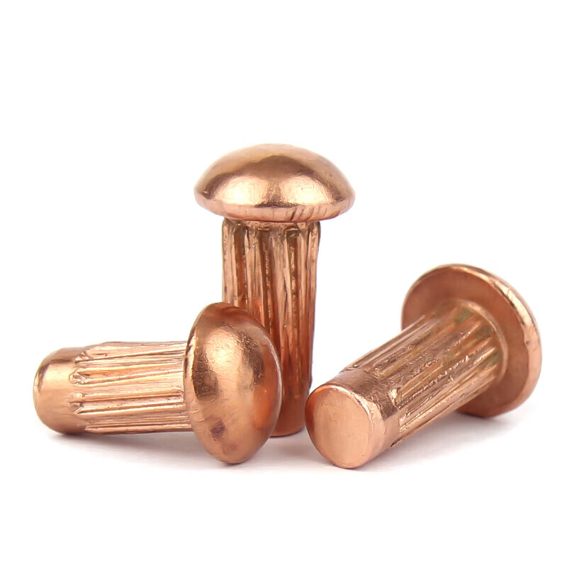 Jinchao GB827 aluminum stainless steel knurled aluminum rivets copper nameplate solid rivets M2.5M3M4M5 M2*5 (100 pieces) copper