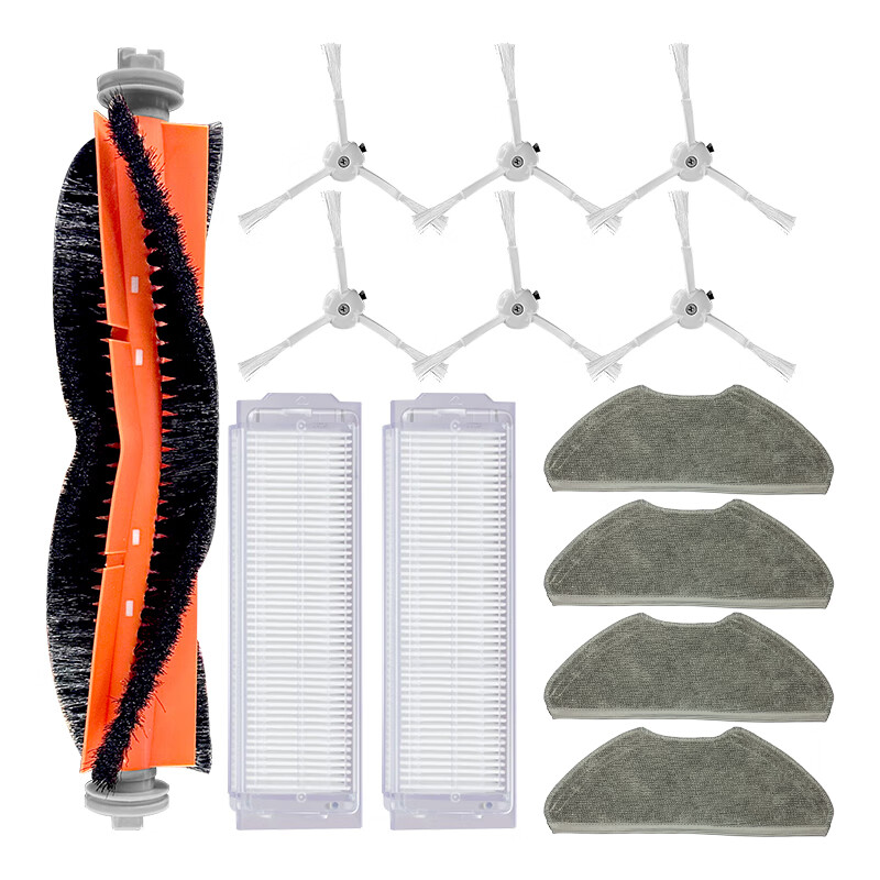 Jingxi is suitable for Xiaomi Mijia sweeping and mopping robot 3 accessories sweeper MJST1S side brush filter main brush cover mop 6 side brushes + 2 filters + 1 main brush + 4 mops