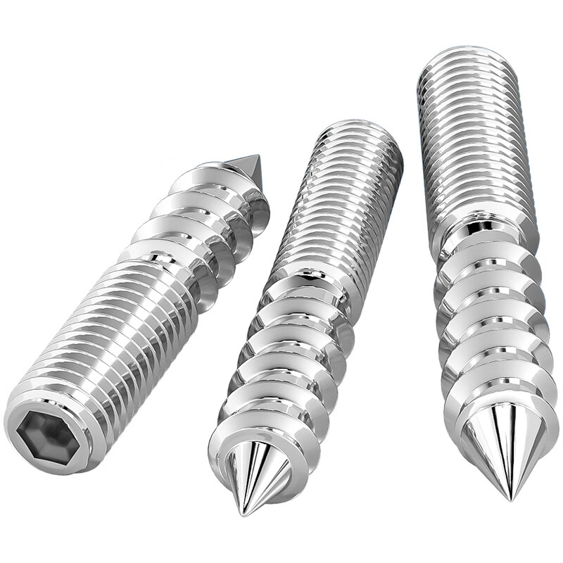Fengji 304 stainless steel double-headed self-tapping screws, inner hexagonal stairs, sofa furniture screws, pointed tail bolts, headless M4*30 5 pcs