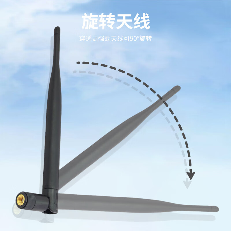 Fengyingzi 2.4G wireless wifi antenna computer network card router Bluetooth antenna omnidirectional high gain 8dbi dual-band SMA inner hole white FYZ-GDD30