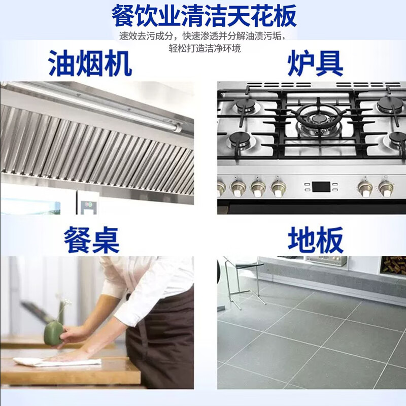 SWIPE Cleaner Blue SWIPE kitchen heavy oil stain range hood powerful cleaning agent industrial factory degreaser ready to use 500g