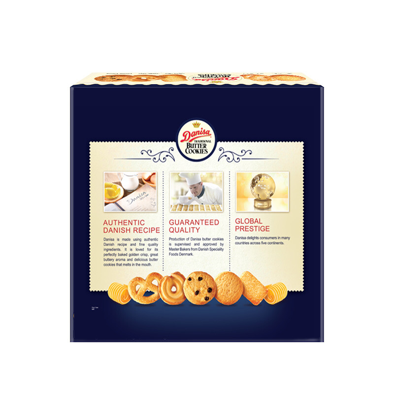 Crown (danisa) cookies 908g New Year's gifts, Spring Festival gifts, New Year's gifts, casual snacks (without gift bag)