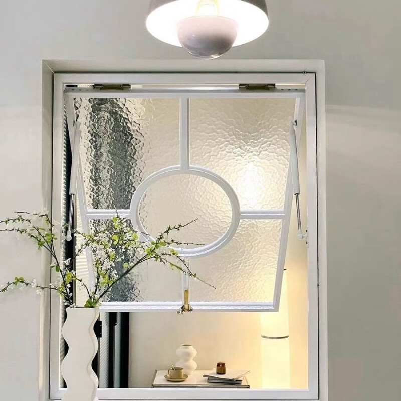 Yaotian Art Simple and Fashionable Wrought Iron Steel Window Indoor Partition Flip-up Window Flip-Out Hanging Lattice Window Indoor Black For details please contact customer service