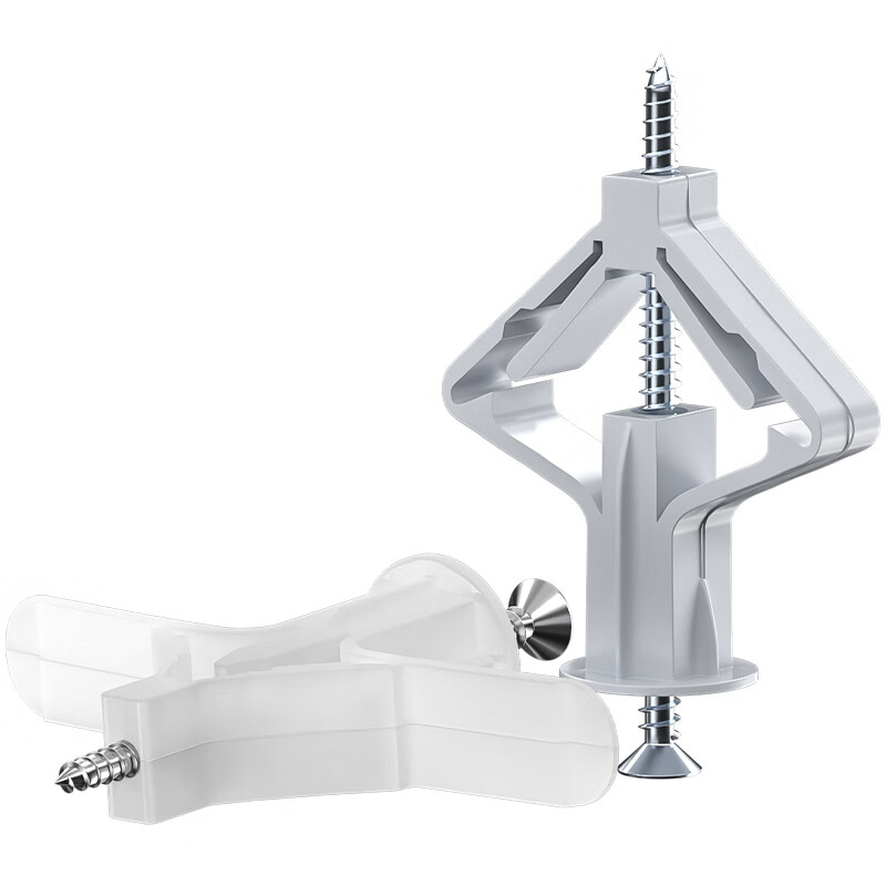 Tianzhuo Hardware aircraft expansion pipe gypsum board expansion pipe plastic expansion plug butterfly type hollow brick expansion screw self-tapping expansion plug rubber plug butterfly expansion pipe + iron galvanized self-tapping nails 10 sets