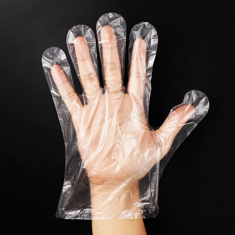 Xinghengmeng 400 disposable gloves, individually packed in small thickened plastic transparent catering, lobster pizza, fried chicken takeaway, about 400 disposable gloves, random mix and match