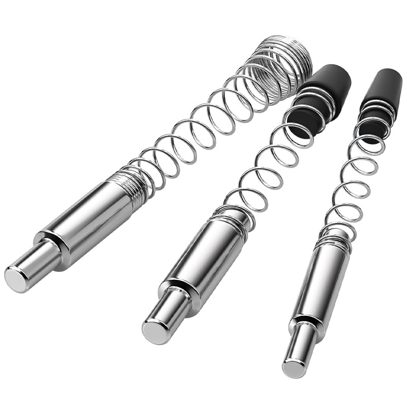 Tianzhuo Hardware 304/201 stainless steel curtain wall beam spring latch spring pin aluminum profile curtain wall positioning M5 6MM8 304 tail black plug M8*37 10 sets