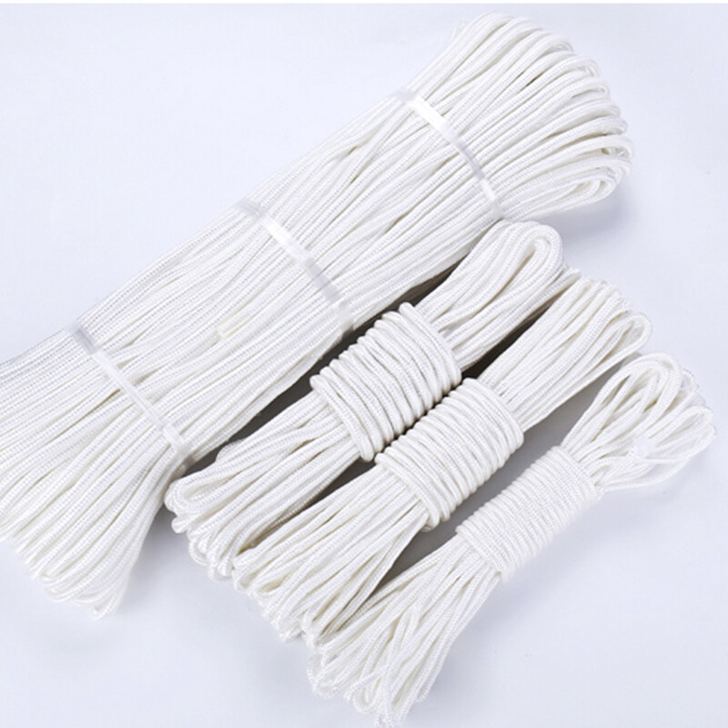 Xingba nylon rope wear-resistant binding rope outdoor sun-resistant clothes drying tent brake flag-raising rope car rope handmade polyester rope 8mm 100 meters